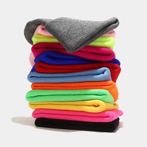Chapeau en tricot jacquard acrylique uni de 70 g, version large pour homme et <span class=keywords><strong>femme</strong></span>, pull chaud, <span class=keywords><strong>bonnet</strong></span> de skateboard - Product Image 4
