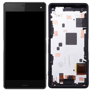 Sony Xperia <span class=keywords><strong>Z3</strong></span> Mini kompakt sayısallaştırıcı için OEM <span class=keywords><strong>LCD</strong></span> ekran çerçeve ile tam meclisi (siyah) - Product Image 3