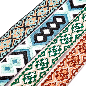 Gacent nhà máy tùy chỉnh 25mm 38mm thăng hoa Thời Trang Logo tái chế polyester in vải cho dây đeo vai - Product Image 4