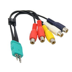 Cable de vídeo componente hembra de 3,5 mm a 5RCA, totalmente de cobre, para televisor LCD Samsung - Product Image 2
