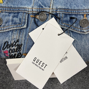 Factory Wholesale Custom Brand <strong>Name</strong> Clothing <strong>Tags</strong> Garment Clothes Swing Hang <strong>Tag</strong> - Product Image 3