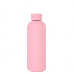 Botella de boca estrecha de acero inoxidable Botella de agua aislada al vacío de stock listo de fábrica mate - Product Image 1