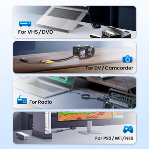 <span class=keywords><strong>C</strong></span>âble de capture vidéo pour caméscope <span class=keywords><strong>VHS</strong></span> DVD, 1080p USB2.0 AV <span class=keywords><strong>S</strong></span>-Video avec adaptateur Type-<span class=keywords><strong>C</strong></span> - Product Image 5