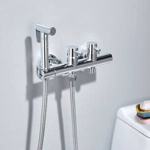 Pistola de Bidé Moderna de Cobre Negro para Baño, Agua Fría/Caliente, Boquilla de Alta Presión, Limpiador Femenino y Ducha - Product Image 3