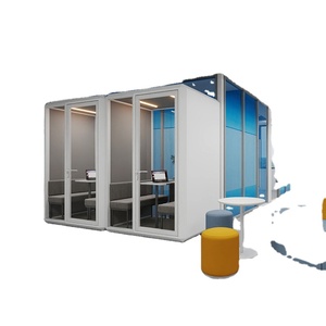 Commercio all'ingrosso fonoassorbente mobile insonorizzato per ufficio Call <span class=keywords><strong>Booth</strong></span> Meeting Pod con posti a sedere - Product Image 6