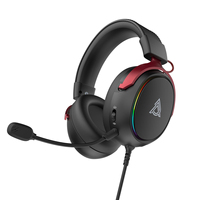 Casque de jeu supra-auriculaire AJAZZ AHM10 MAX en promotion, connexion 2.4G BT 3 modes, éclairage RGB, son surround virtuel 7.1