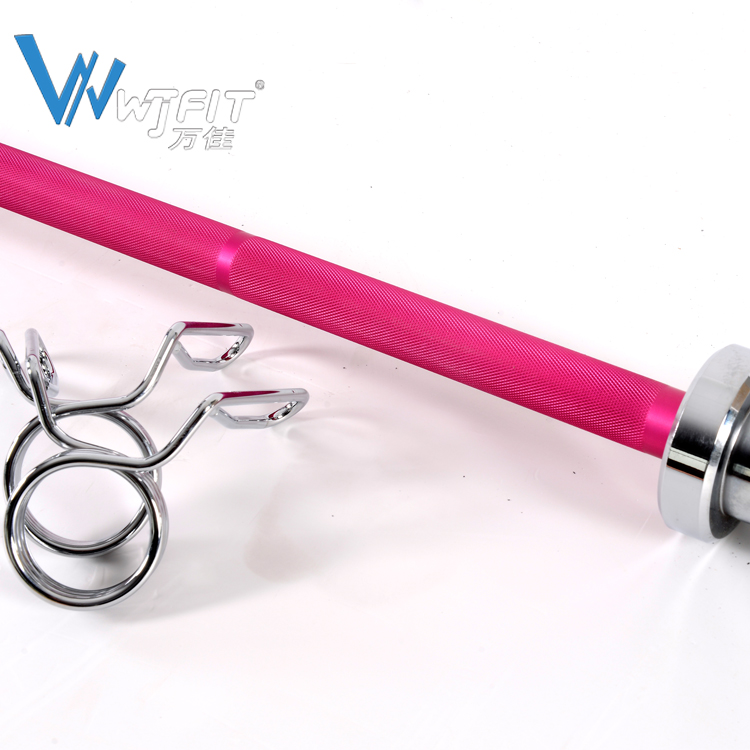 Female Barbell Bar 250LBS Loaded bar power bodybuilding fitness weight training Gym Used colorful