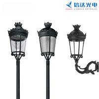Luminaires de jardin classiques XINDECO SG9, style cour, éclairage LED vintage extérieur, IP66, alliage d'aluminium