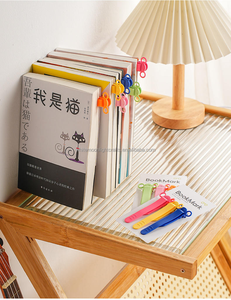 Marque-pages en silicone minimaliste en forme d'é<span class=keywords><strong>l</strong></span>éphant de dessin animé, avec clip de page automatique, fonction de mémoire, multifonctionnel, pour la lecture de petits livres - Product Image 5