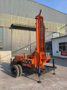 Plataforma de Perforación de Pozos de Agua de 100m 200m de Profundidad, Motor Diésel, Perforación Rotatoria, Plataforma Hidráulica para Minería, en Venta - Product Image 2