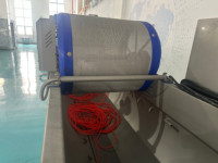 Gebogen vorm reinigingsmachine Automatische fruit- en groente-was- en schilmachine met luchtbellen