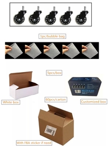 Roulettes <span class=keywords><strong>de</strong></span> chaise <span class=keywords><strong>de</strong></span> bureau professionnelles, lot <span class=keywords><strong>de</strong></span> 5, 3 pouces, pièce <span class=keywords><strong>de</strong></span> rechange, <span class=keywords><strong>en</strong></span> <span class=keywords><strong>caoutchouc</strong></span>, robuste, cadeau - Product Image 6