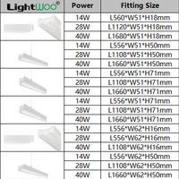 Sistema de Iluminación Lineal LED para Supermercados, Iluminación Continua en Fila, Comercial, 1.5M, Lámpara Colgante LED Regulable para Estacionamientos y Oficinas