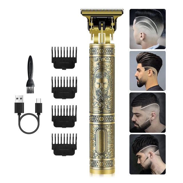 Rechargeable Professional Metal USB for Men Electric Hair Trimmer Hair Clipper