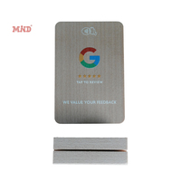 Support de menu en bois NFC personnalisé pour avis Google, vente directe d'usine, UV 13,56 MHz