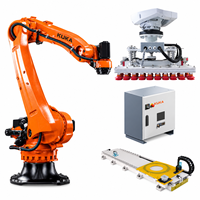 Robot Arm Palletizing KUKA KR 140 R3200-2 PA Berkinerja Tinggi Canggih, Beban Angkut 140kg, Jangkauan 3195mm, dengan Vakum Pad untuk Logistik