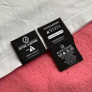 <span class=keywords><strong>Etichette</strong></span> <span class=keywords><strong>Tessute</strong></span> Personalizzate OEKO con Logo Stampato per Abbigliamento, in Cotone ad Alta Densità, Lavabili, <span class=keywords><strong>Etichette</strong></span> di Marca - Product Image 4