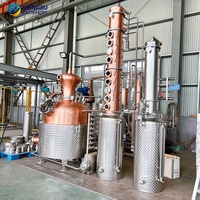 ZJ 1000L Koperen Pot Distilleerapparaat voor Fruitdistillatie, Alcohol, Gedistilleerde Geest, Kolomdistilleerder