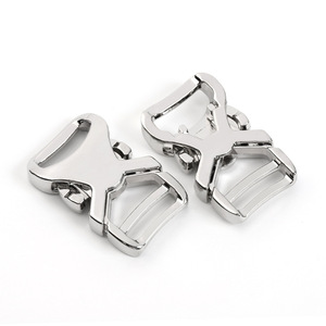 Side Release Buckle Zinc Alloy Silver Durable For Bags Adjustable <b>Webbing</b> Hardware Accessory - Product Image 2