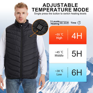 Veste d'hiver chauffante sans manches 4 zones de chauffage rechargeable <span class=keywords><strong>Gilet</strong></span> <span class=keywords><strong>chauffant</strong></span> pour femmes et hommes <span class=keywords><strong>Batterie</strong></span> non <span class=keywords><strong>incluse</strong></span> - Product Image 5