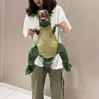 Sac de dinosaure animal de dessin animé transfrontalier sac à dos en peluche tyrannosaure Triceratops sac pour enfants