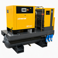 Compresseur d'air à vis combiné 5,5HP 7,5HP 10HP 15HP 20HP 7-13bar 16bar Réservoir intégré 100L 200L 300L 500L