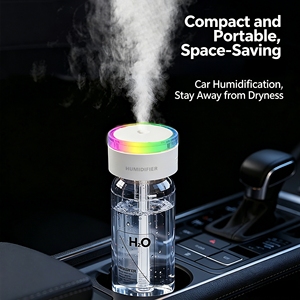 Humidificateur d'Appareils Électroménagers, Humidificateur Portable USB pour Porte-Gobelet de Voiture, Brume à 360 Degrés, Élimine les Odeurs, Réservoir d'Eau Transparent - Product Image 4