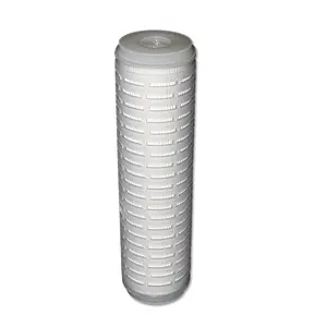 Hoge Kwaliteit Fabrieksprijs 5 ''10'' 20 ''Inch Pp Geplooide Filterpatroon Waterfilterelement Geplooide Cartridge Voor Frisdrank
