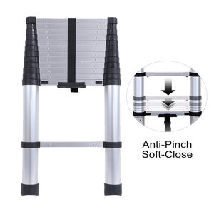 บันไดอลูมิเนียมพับได้แบบยืดหดได้ 3.8 เมตร 13 ขั้น ปิดแบบนุ่มนวล <span class=keywords><strong>Escada</strong></span> De Aluminio TL - Product Image 2