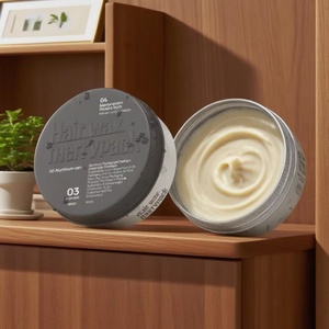 Merrynewon – Pot en aluminium personnalisé noir mat, conteneur métallique pour pommade capillaire, cire, emballage cosmétique OEM, boîte vide - Product Image 2