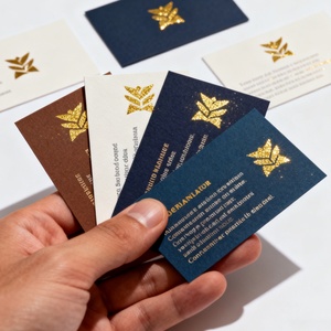 Custom Luxury Design 350g <b>Thick</b> Fancy Paper with Foil Logo Business <b>Cards</b> - Product Image 1