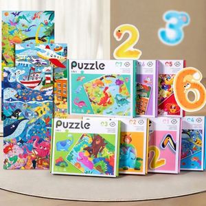 Toddler Animal Dinosaurs Fairy Tales Puzzle Travel Toys Car Airplane Road Trip Games Magnetic Puzzles for Kids - Product Image 1