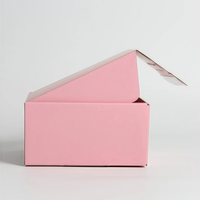 Personnalisable haut de gamme rose ondulé avion tirette boîtes étanche réutilisable gaufrage éponge expédition sécurisée cadeau