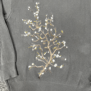 Maglione Invernale di Lusso DERSCHUTZE 2026 per <span class=keywords><strong>Uomo</strong></span>, Grigio con Collo Tondo, Maniche <span class=keywords><strong>Lunghe</strong></span>, Felpa di Alta Qualità con Ricamo - Product Image 3