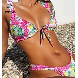 Traje de Baño de Dos Piezas para Mujer, Diseño 2024, Micro Bikini Personalizado Soluble en Agua, Conjunto de Bikini para Playa - Product Image 4