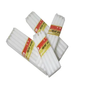 Religious Candle Manufacturers Hot Selling White Unscented Wedding Bulk Order Stick Candles With Cotton Wick 8*65 Package