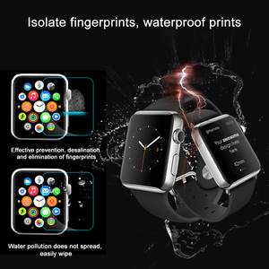 XOWO Protector de pantalla de película de vidrio templado para Apple Watch SE/Series 1/2/3/4/5/6 TPU resistente a los arañazos sin burbujas - Product Image 2
