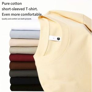 T-shirt imprimé personnalisé en coton 100% de haute qualité pour hommes, grande taille, anti-plis, respirant, vente en gros - Product Image 1