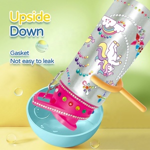Decora la tua bottiglia d'acqua Thermos isolata in acciaio inossidabile con adesivi per gemme per bambini <span class=keywords><strong>regali</strong></span> per bambini di 6-12 anni - Product Image 6