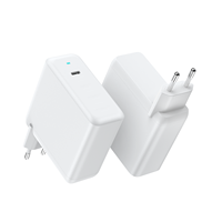 Chargeur mural PD100W à port unique certifié CE RoHS, prise EU, PD3.0QC3.0 Type-C GaN, alimentation stable ignifuge pour ordinateur portable