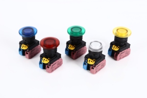 Interrupteur à bouton-poussoir en plastique 22MM, 10A 1NO1NC, à enclenchement momentané, pour démarrage et arrêt, rouge et vert - Product Image 2