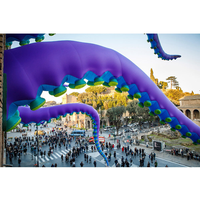 Modèle d'animaux marins géants long Gonflable Octopus plug anal Jambe Tentacule Vert Jambe de Calmar Gonflable Pour Décoration Extérieure