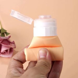 Bouteilles compressibles personnalisées avec logo, contenants de toilette, flacons de voyage en silicone pour crème liquide, shampoing - Product Image 3