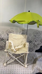 Chaise de salle à manger pour bébé petite chaise pliante <span class=keywords><strong>3</strong></span> mois-<span class=keywords><strong>3</strong></span> <span class=keywords><strong>ans</strong></span> chaise de plage avec parasol/siège d'appoint portable léger pour bébé - Product Image 6