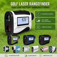 Télémètre de golf numérique balistique mini rechargeable avec affichage portable et mesure de pente, monoculaire laser