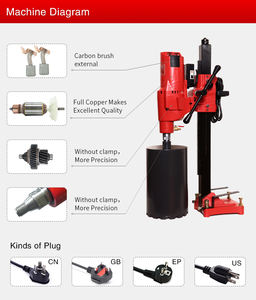 D305 diametro del settore del taglio del calcestruzzo ingegnere nucleo di trapano macchine di pietra strumento di diamante utensili per la pietra - Product Image 6