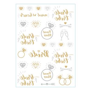 Luminous Gold Foil Temporary Tattoo <b>Stickers</b> Waterproof Metallic Printed Body Art <b>Stickers</b> - Product Image 4