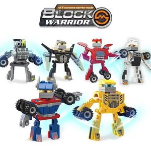 Gacha mù hộp ABS nhựa mô hình đồ chơi robot thành phố chủ đề giáo dục Khối xây dựng Quà Tặng trẻ em mảnh nhỏ đồ chơi giáng sinh - Product Image 5