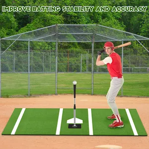 Softball And Baseball Pitching Pad Indoor Outdoor Antifade Antislip Softball Pitching Rubber Mat Training Equipment