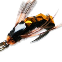 SEASKY Leurre de pêche à la mouche 7,3g 75mm, Cuillère spirale scintillante, Appât attrayant pour moucherons et moustiques, Boîte à hameçons, pour poissons d'eau douce et truites